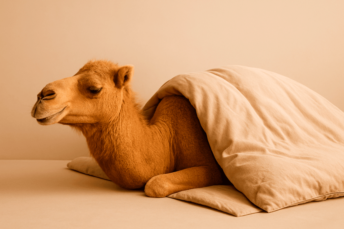 Del desierto a tu habitación: el viaje de un duvet de lana de camello