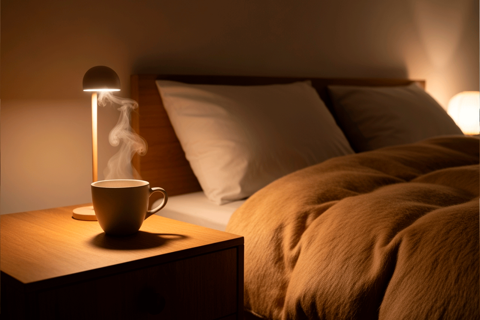 El ritual perfecto para las noches frías: té, calma y tu duvet de camello