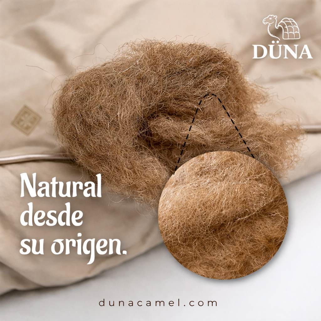 Relleno de Duvet de Lana de Camello | Ligero y Termorregulador | Duna Camel