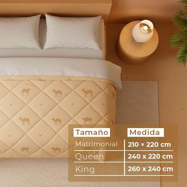Duvet de Lana de Camello | Ligero y Termorregulador | Duna Camel