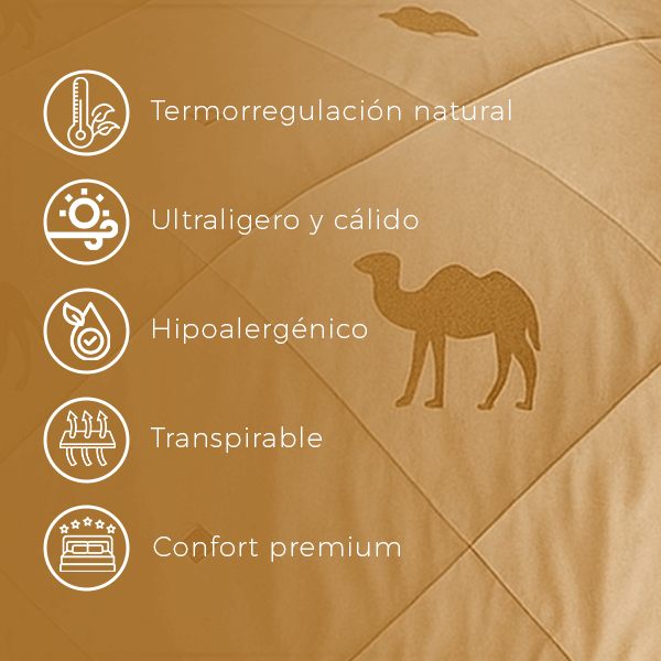 Duvet de lana de camello